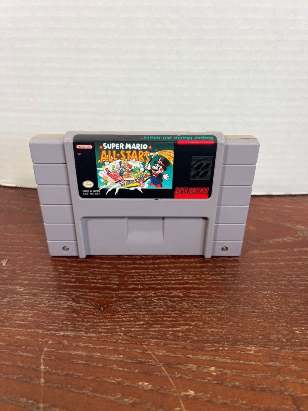 Super Mario All-Stars SNES Nintendo Game Cartridge 1993 Vintage Collectible